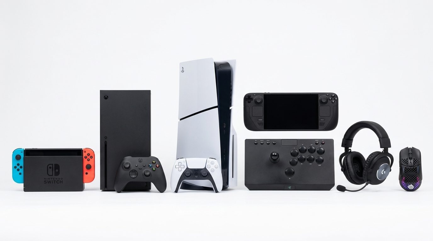 Gaming consoles, controllers and headset
