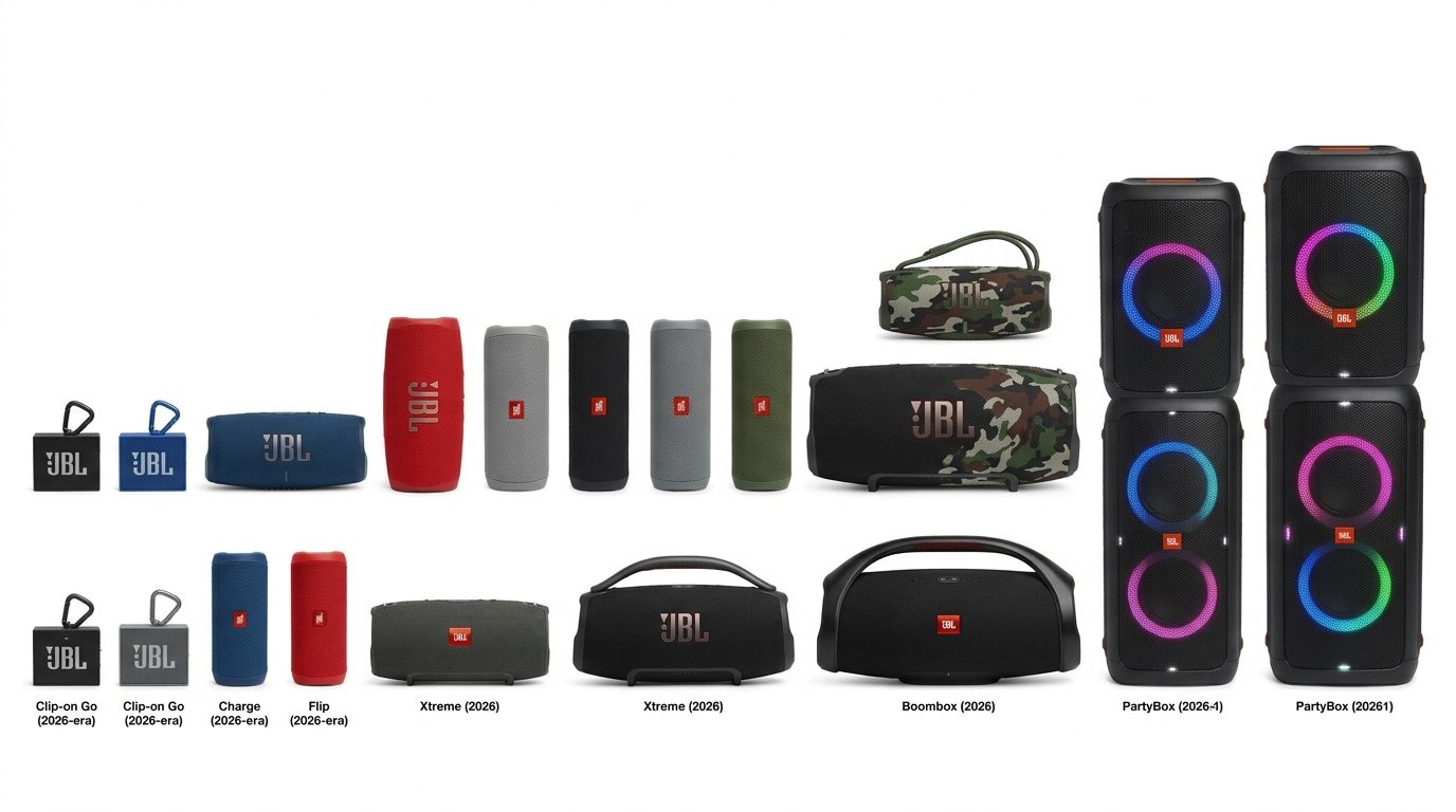 JBL portable and party speakers