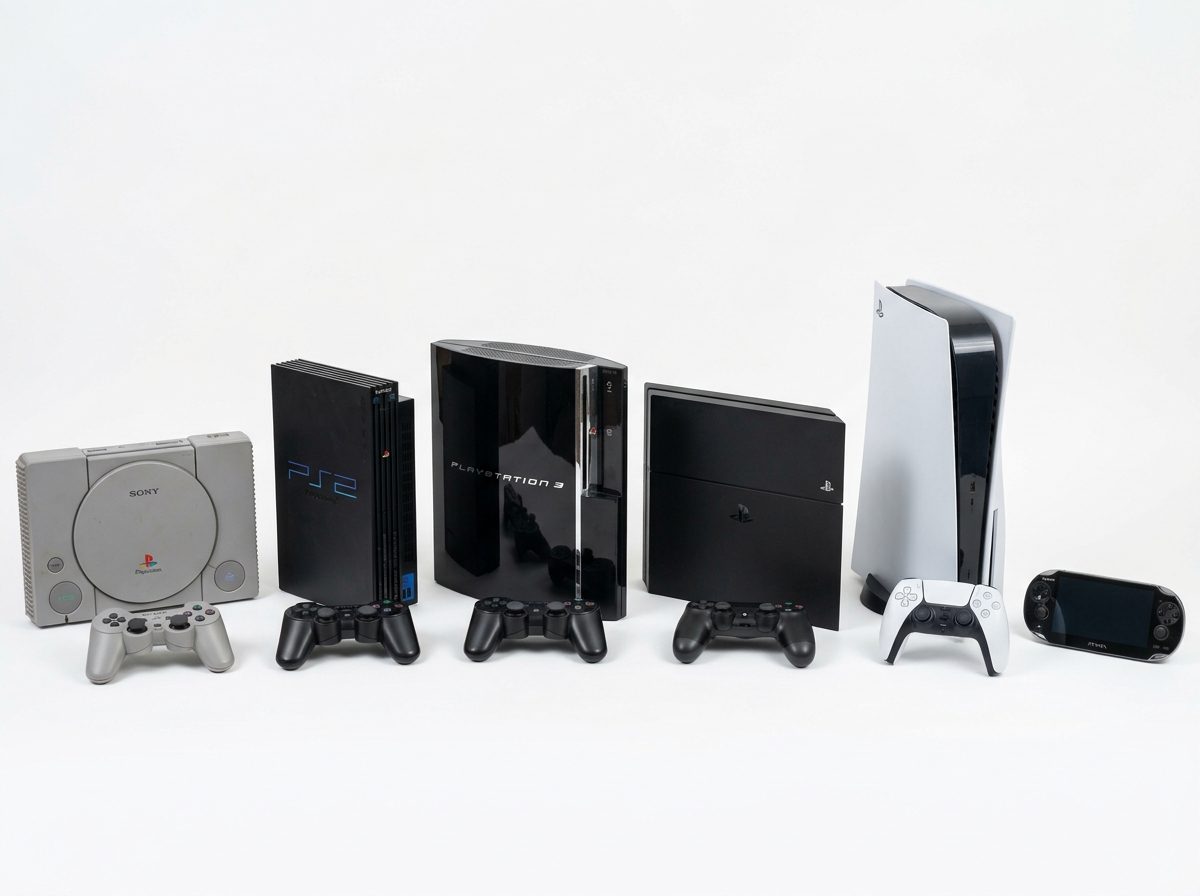 PlayStation consoles through the generations