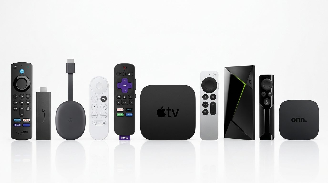 Fire TV Stick, Chromecast and Apple TV streaming devices